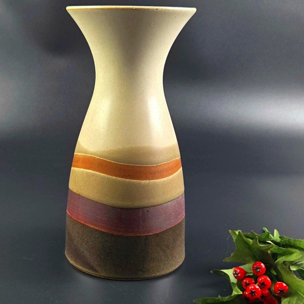 Vintage Otagiri Japanese Vase - 8 3/4" Tall - Multicolor